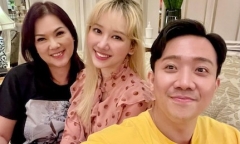 Vợ chồng Trấn Thành hội ngộ vợ cố nghệ sĩ Chí Tài, nhắn gửi xúc động đến đàn anh