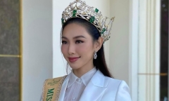 Hoa hậu Thùy Tiên gặp sự cố với vương miện 12 tỷ đồng khi đến châu Âu