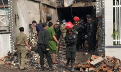 Tìm thấy thi thể 3 mẹ con trong vụ cháy nhà ở Ninh Thuận