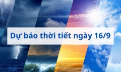 Tin tức dự báo thời tiết hôm nay 16/9: Hà Nội mưa nhẹ, nhiệt độ tăng