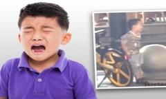 Con trai hiếu động khi cả nhà ăn tối, cặp vợ chồng có cách 