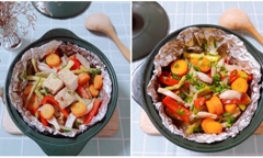 Công thức làm đậu hũ nướng giấy bạc ăn với cơm trắng là ngon hết ý