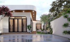 Mẫu nhà cấp 4 chữ L đẹp