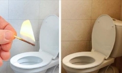 Tác dụng không ngờ của việc thả que diêm xuống bồn cầu