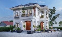 Mẫu biệt thự 2 tầng tân cổ điển