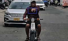Công an làm việc với người đàn ông cầm đá đập vỡ kính cửa sổ ô tô ở TP.HCM