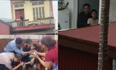 Hiện trường vụ bé gái 9 tuổi bị gã đàn ông dùng dao khống chế, bắt làm con tin ở Bắc Ninh 