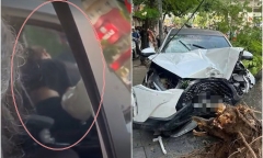 Clip: Kinh hoàng cảnh nữ tài xế ô tô tông liên hoàn 10 xe máy trên phố Hà Nội