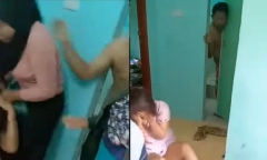 Cô vợ rủ cả nhà đi bắt 