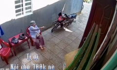 Xúc động khoảnh khắc bà nội cho 2 người cháu lớn từng đồng tiền dành dụm