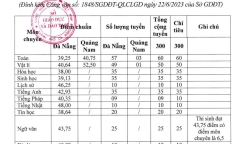 Đà Nẵng công bố điểm chuẩn vào lớp 10 năm 2023