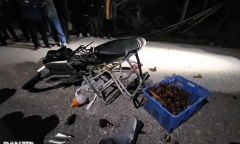 Vụ 2 vợ chồng gặp tai nạn tử vong lúc rạng sáng ở Nghệ An: Người thân khóc thảm thiết tại hiện trường