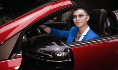 Cường Seven lái xế hộp cực ngầu đi rước dâu, Vũ Ngọc Anh dịu dàng về nhà chồng