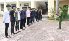 Bắt 15 thanh thiếu niên mang hung khí đi giải quyết mâu thuẫn, náo loạn đường phố ở Nghệ An