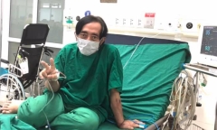 Nghệ sĩ Giang Còi đính chính thông tin điều trị ở BV Phổi Hà Nội, gầy rộc sau thời gian chống chọi với ung thư