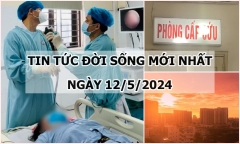 Tin tức đời sống ngày 12/5/2024: Mảnh xương nằm trong phổi người bệnh 25 năm