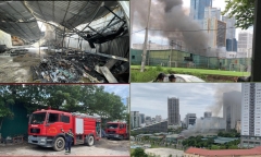 Lại xảy ra hoả hoạn tại quận Cầu Giấy