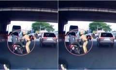 Xử lý tài xế vi phạm nồng độ cồn kịch khung, tông trúng chân CSGT TP.HCM