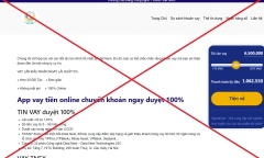 Cánh bảo website giả mạo trường cao đẳng quảng cáo app vay tiền online