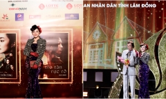 Hoa hậu Thái Nhã Vân rạng rỡ, cùng đạo diễn Đào Bá Sơn trao giải ở Liên hoan phim Việt Nam 2023