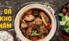 Cách làm món gà kho nấm ai ăn cũng mê như điếu đổ