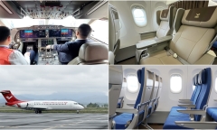 Cận cảnh bên trong tàu bay “Made in China” lần đầu trình diễn tại Việt Nam