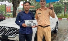 Mua xe tặng vợ, người đàn ông ở Bắc Ninh bấm trúng biển ngũ quý 5