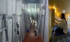 Cận cảnh “hộp ngủ” rộng 2-3 m2 giá siêu rẻ ở TP.HCM: Vừa đủ 1 người nằm, vi phạm nghiêm trọng PCCC
