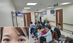 Học sinh nghỉ học, phụ huynh nghỉ làm do đau mắt đỏ