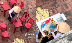 Xác minh quán nước mía tại Đền Trần dùng lại nước thừa bán cho khách