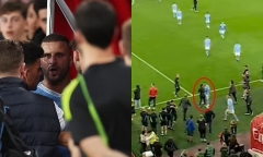 Sau thất bại thứ 2 liên tiếp ở Ngoại hạng Anh, Kyle Walker xô xát với HLV Arsenal, Haaland cũng có mặt để