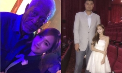Jessica khoe ảnh cùng ngôi sao bóng rổ Yao Ming