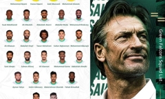 Đội tuyển Ả Rập Saudi gọi 9 cầu thủ từng đá World Cup 2018 để đấu Việt Nam