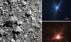 Hình ảnh mới về tàu vũ trụ của NASA va vào tiểu hành tinh: Xuất hiện bức xạ sáng