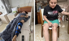 Lê Giang tiết lộ tình hình sức khỏe sau 9 ngày phẫu thuật chân