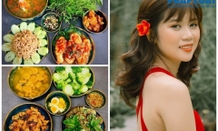 Cô gái Sài thành xinh đẹp nấu những món ăn quen thuộc nhưng có