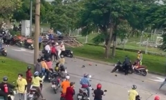 Truy bắt nhanh 7 đối tượng tụ tập đánh nhau ở khu công nghiệp Ammata, Đồng Nai