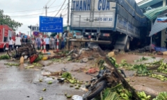 Vụ xe tải bất ngờ lao vào chợ, 3 người thiệt mạng, 9 người bị thương: Lời kể nhân chứng hé lộ phút kinh hoàng