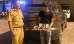Gắn biển ô tô giả ngũ quý 9 để 