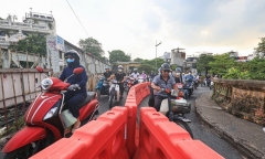 Từ 12/5, Hà Nội thí điểm điều chỉnh tổ chức giao thông tuyến đường Long Biên