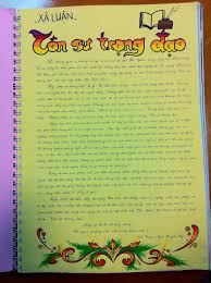 Tuyển tập những bài xã luận hay ngày 20/11