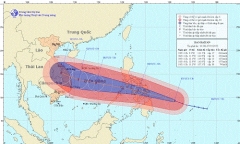 Siêu bão Haiyan giật cấp 17 đe dọa miền Trung