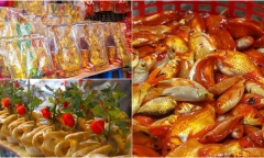 Nhộn nhịp thị trường đồ lễ cúng ông Công ông Táo