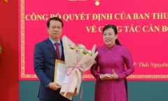 Luân chuyển, chỉ định Phó Chủ tịch UBND tỉnh giữ chức Bí thư Thành ủy Thái Nguyên