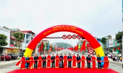 Chính thức thông xe cầu vượt đường sắt trong đô thị đầu tiên của tỉnh Thái Nguyên