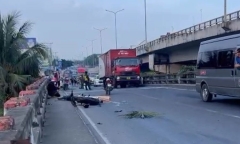 Tài xế xe đầu kéo bỏ trốn sau tai nạn trên cầu Trà Lọt khiến 1 người tử vong