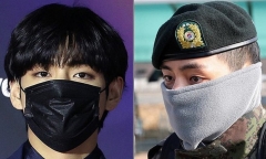 V (BTS) tăng 10 cân sau 2 tháng nhập ngũ