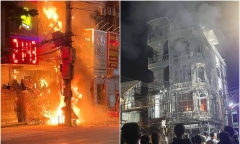 Bắc Ninh: Kinh hoàng ngôi nhà 5 tầng bị 