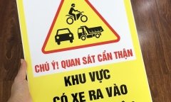 Biển báo xe ra vào thường xuyên có ý nghĩa gì?
