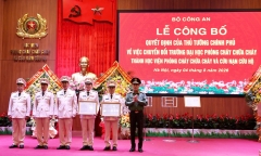 Trường Đại học Phòng cháy chữa cháy đổi tên thành Học viện Phòng cháy chữa cháy và Cứu nạn cứu hộ